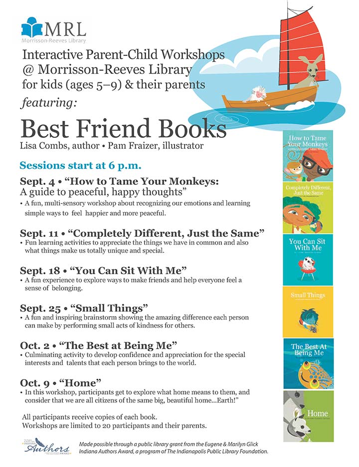 Supplied Flyer: Best Friends Books Workshops