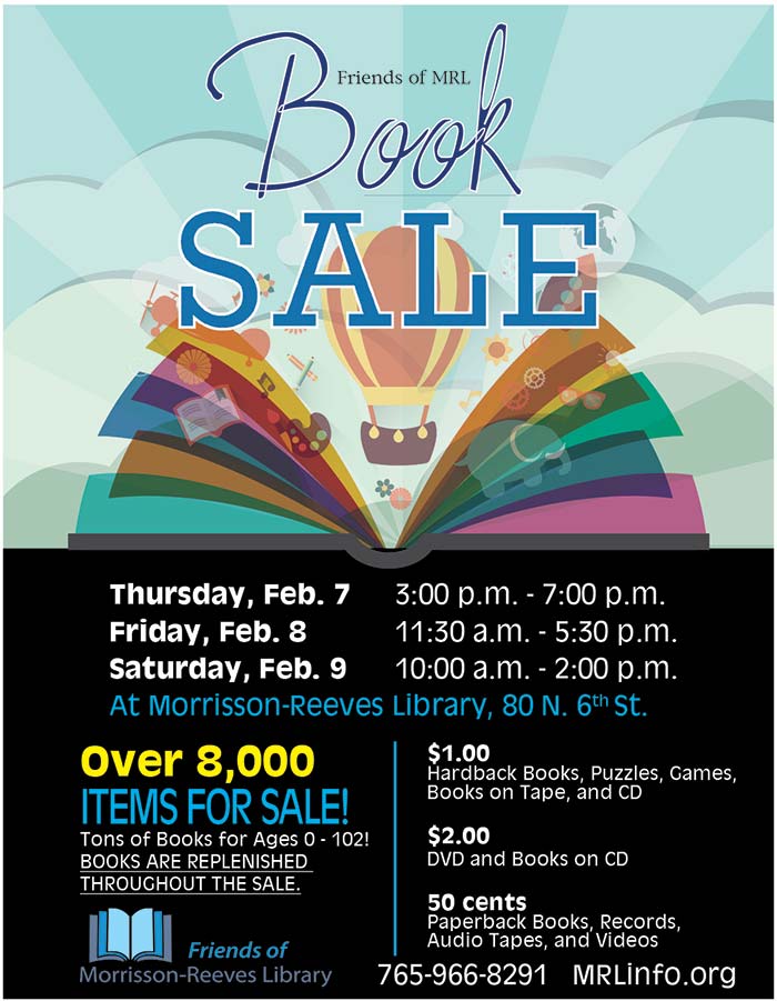 Supplied Flyer: February 2019 Book Sale at MRL