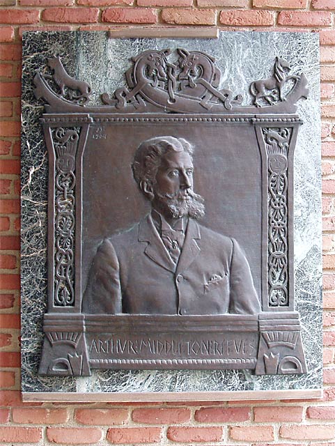 Arthur M. Reeves plaque by Janet Scudder