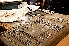 Photo: Typeset for a Printing Press