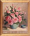 Pink Roses by Edna Cathell
