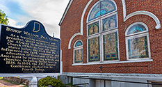 Bishop Quinn Plaque at Bethel A.M.E. Church, Richmond, Indiana.