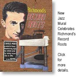 Charles Mosey is featured on this mural celebrating Richmond's record roots.