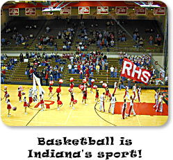 Basketball is Indiana's sport!  - Richmond High School game.