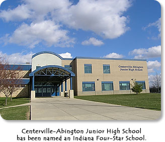 Centerville-Abington Junior High School has been named an Indiana Four-Star School.