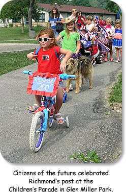 Citizens of the future celebrated Richmond's past at the Children's Parade in Glen Miller Park.