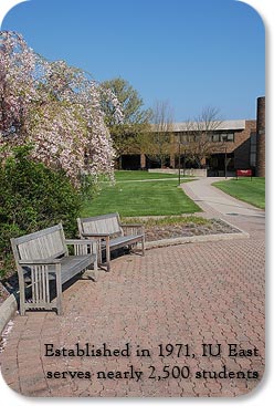 Established in 1971, IU East serves nearly 2,500 students.