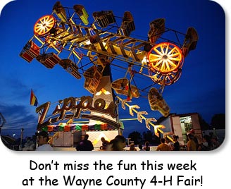 Don't miss the fun this week at the Wayne County 4-H Fair!