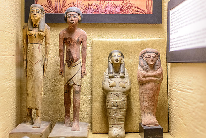 Photo: Eqyptian artifacts at the Wayne County Historical Museum