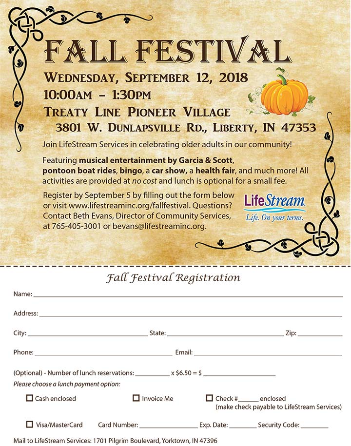 Flyer: Lifestream Fall Festival 2018