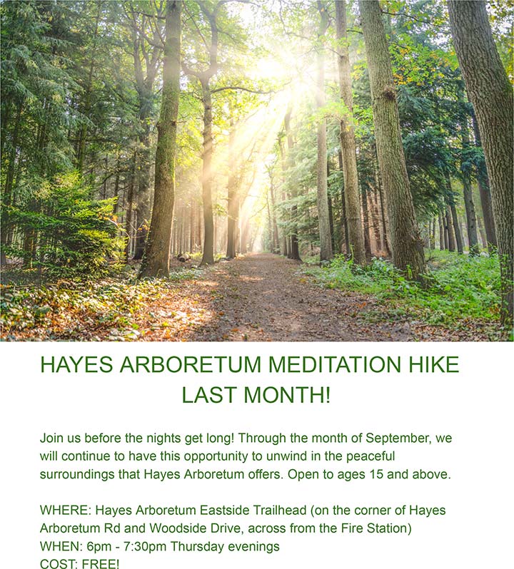 Supplied Flyer: Meditation Hike