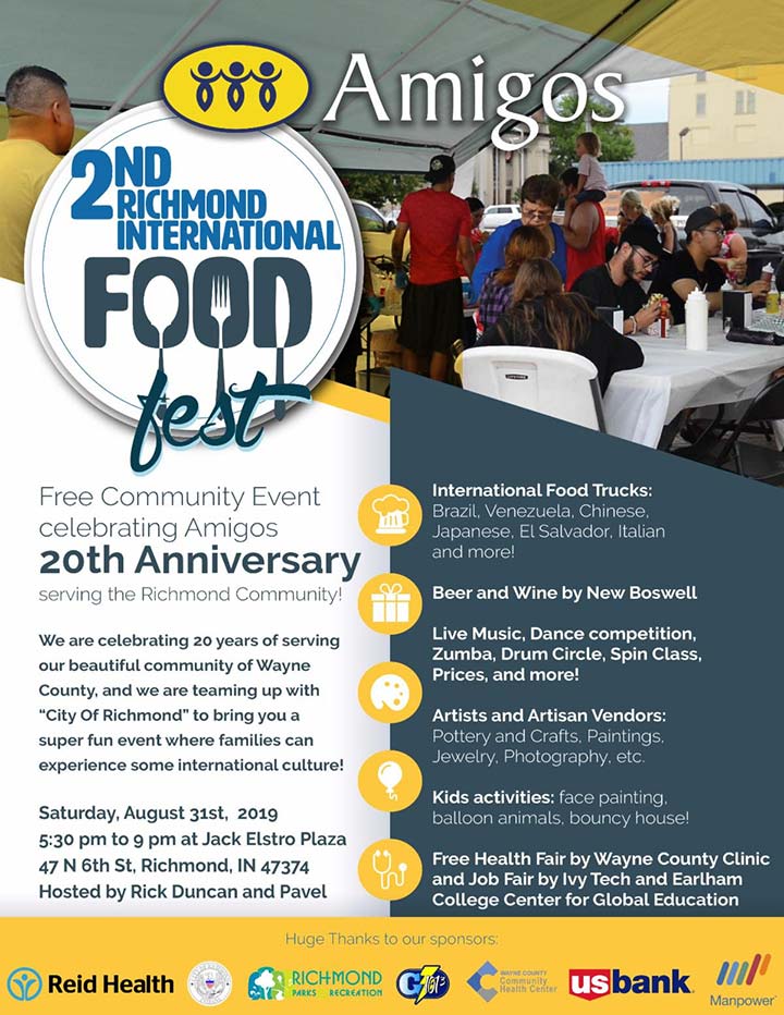 Supplied Flyer: 2019 International Food Fest