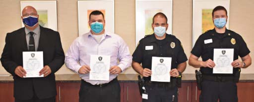 Supplied Photo: From left: Sgt. Brian Jackson, Officer Mike Hurst, Officer Ryan Gerber and Sgt. Brian Bolin.