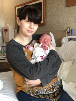 Supplied Photo:  Christina Sparkman and baby Aurora
