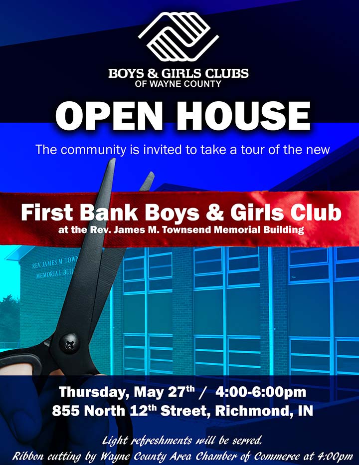Supplied Flyer: Boys & Girls Clubs of Wayne County Open House