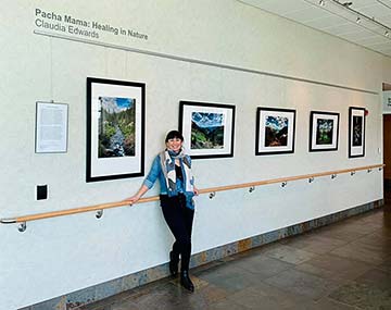 Supplied Photo: Claudia Edwards in McDowell Gallery, Reid Health, Richmond, Indiana