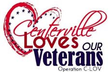 Logo: Centerville Loves Our Veterans