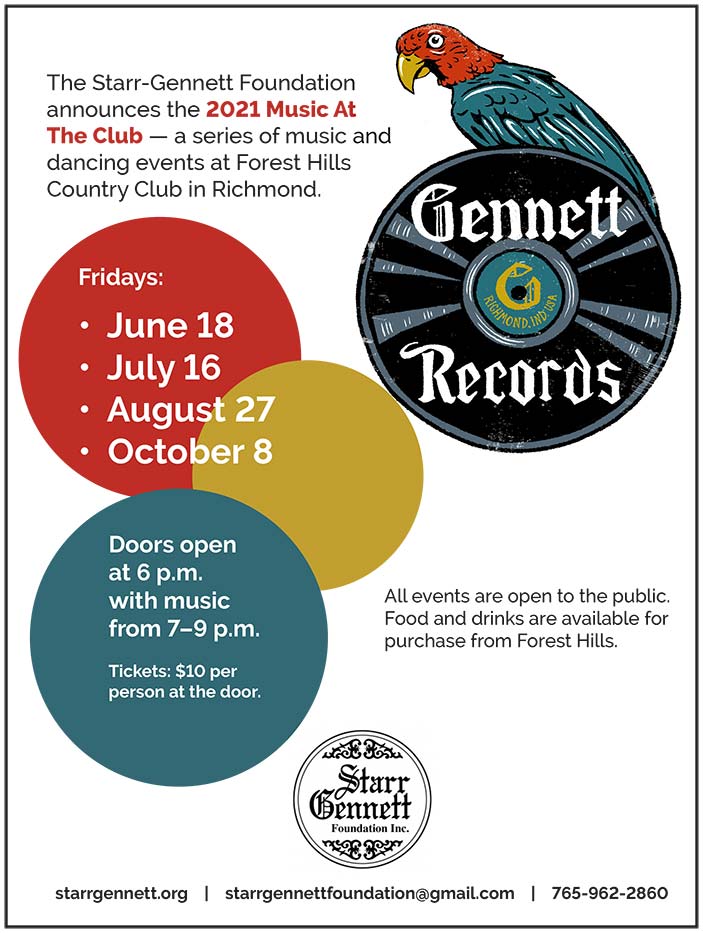 Flyer: Starr Gennett Music at the Club