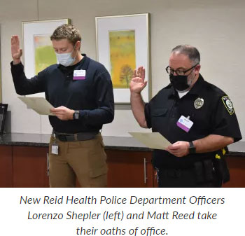 Supplied Photo: New Reid Health Police Department Officers
