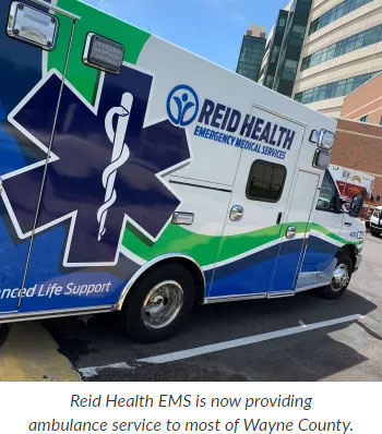 Supplied Photo: Reid Health Ambulance