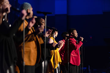 Supplied Photo:  IU Soul Revue performs at the IU East Student Events Center on March 10.