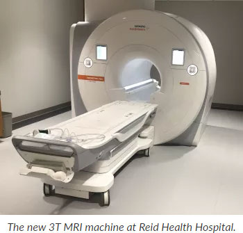 Supplied Photo: 3T MRI Machine at Reid Health