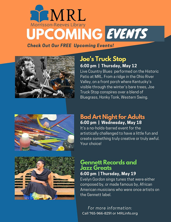 Supplied Flyer: MRL May Events