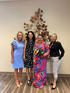Supplied Photo:  Roxie Deer is the recipient of the ATHENA Young Professional Leadership Award. From left to right: Paula Kay King, Theresa Lindsey, Roxie Deer and JoAnn Spurlock.