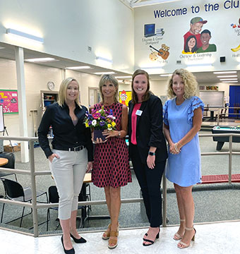 Supplied Photo:  Tracie Robinson is the recipient of the ATHENA Leadership Award®. From left to right: JoAnn Spurlock, Tracie Robinson, Alicia Painter, and Paula Kay King.
