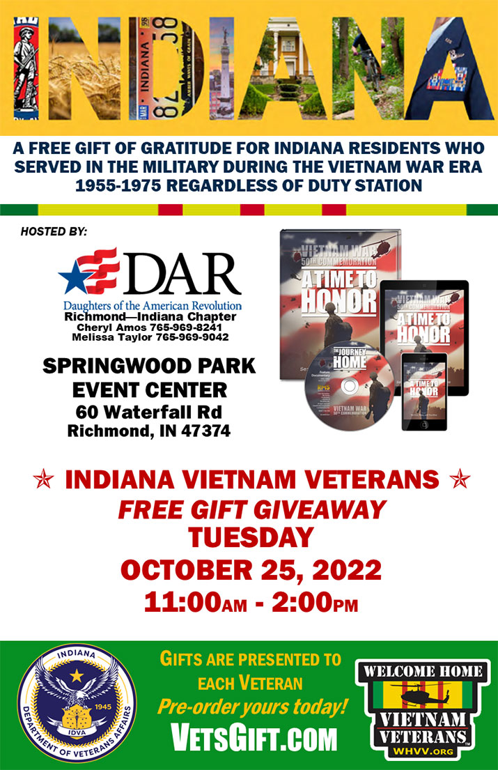 Supplied Flyer: IN Vietnam Vets Gift Give Away
