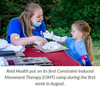 Supplied Photo:  Reid Health put on its first Constraint-Induced Movement Therapy (CIMT) camp during the first week in August.