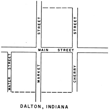 Map of Dalton, Indiana