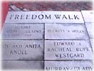 Freedom Walk at the Levi Coffin House in Fountain City, Indiana.