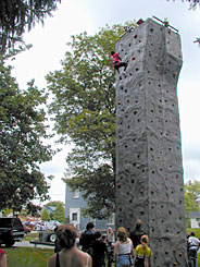Climbing Wall at Family Fun Fest 2000.