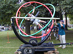 Human Gyroscope at Family Fun Fest 2000.
