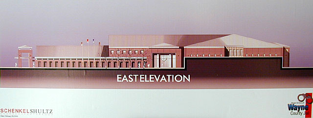 Proposed Wayne County Jail - East Elevation