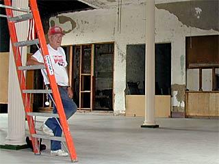 Volunteers worked diligently to prepare the Depot to receive visitors once again.