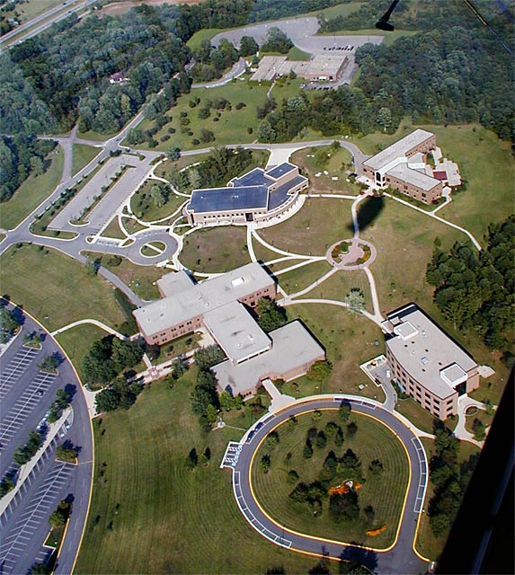Aerial photo of the Indiana University East Campus in Richmond, Indiana.