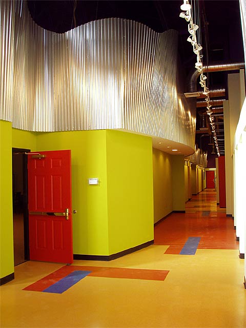 Photo: Colorful Hallway at the Innovation Center