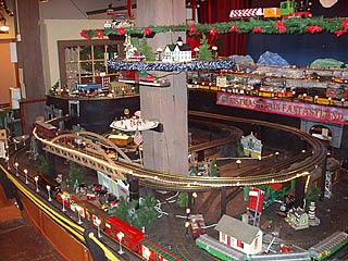 Full Display of the Christmas Train Fantasyland