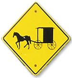 Buggy - Slow Moving Vehicle Warning Sign