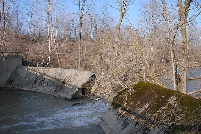 Photo: Remains of Morton Lake Dam
