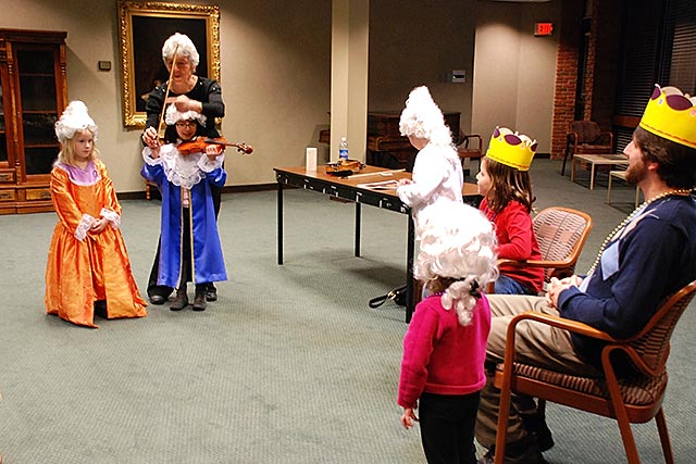 Photo: Participants in the Young Mozart program at Morrisson-Reeves Library